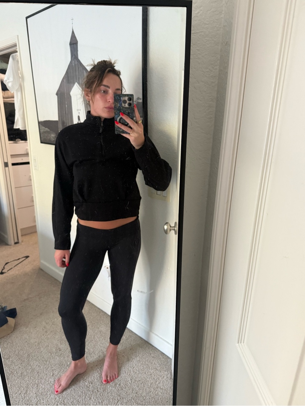 Athleta Black Fleece Pullover